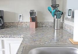 Ready to create your concrete counter top? Diy Granite Countertops Yes Really The Honeycomb Home