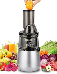 Slow Masticating Juicer By Tiluxury Low Speed With Wide Chute Anti Oxidation Whole Fruit And Vegetable Vertical C Masticating Juicers Cold Press Juicer Juicer