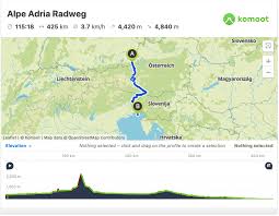 This map was last updated april 2020. Alpe Adria Cycle Trail 3 Itineraries Map Gps Tracks Sights