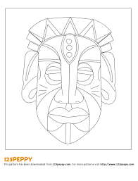This collection includes mandalas, florals, and more. Traditional African Mask Template Feinig Keitenallerlei