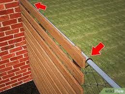 Chain link fence diy installation tips. 3 Ways To Add Privacy To A Chain Link Fence Wikihow