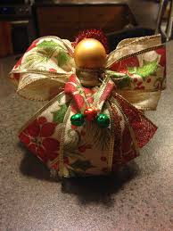 Wire Ribbon Angel Christmas Angel Ornaments Christmas Angels Xmas Crafts