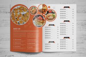 Food Menu Trifold Bifold Brochure Food Menu Brochure Design Template Brochure