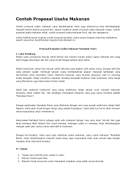 Ketika hendak memulai sebuah bisnis usaha disektor makanan. Contoh Proposal Usaha Makanan