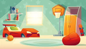Maybe you would like to learn more about one of these? Vector Interior Of Children Bedroom With Window Interior Windows Anime Background Cartoon Styles