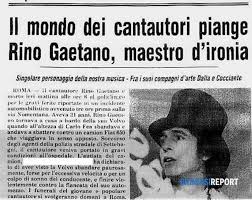 Nato a crotone, in calabria da una famiglia originaria di cutro, rino gaetano si trasferisce a roma all'età di stream tracks and playlists from rino gaetano official on your desktop or mobile device. In Morte Di Rino Gaetano Alcune Coincidenze Intorno Alla Sua Morte Petali Di Loto