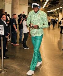 Yes I Know Nba Players Have Their Own Intraleague Fashion Arms Race Where The Only Way To Win Is To Out Peacock The Opp Nba Fashion Gameday Outfit Paul George