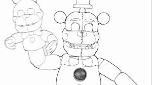 Funtime Freddy Coloring Page Inspirational Sfm Funtime Freddy Jumpscare Outlined Fivenights In 2020 Coloring Pages Inspirational Minion Coloring Pages Coloring Pages