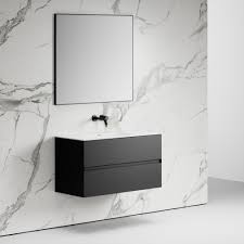 The main reason for this is that you may need to fill a width greater than what a single cabinet can fill. Gobain Bathroom Vanity Unit Black 1000 Vanity Units