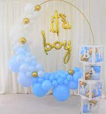 Baby Boxes With Letters For Baby Showerbaby Blocks Etsy Baby Shower Decorations For Boys Its A Boy Balloons Baby Shower Invites Neutral