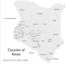 We facilitate improvement of kenyans livelihood through efficient administration, equitable access, secure tenure and sustainable management of land resources Kenya County Names Map Geocurrents
