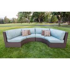 Join The Fun And Relax In One Of Our Most Popular Pieces The Malibu Curved Outdoor Sectional Sofa This Gas Fire Pits Outdoor Fire Table Outdoor Living Areas