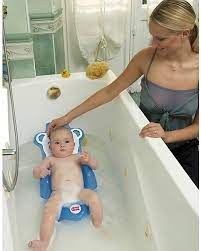 Your little one can use the squeezy toy to spray soapy water on sharky, then watch as sharky swims around the tub filling it with bubbles! Okbaby Baby Buddy Bath Seat Blue And White In Slip Free Rubber Unisex Bambini