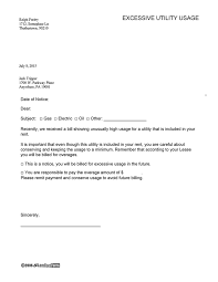 Maybe you would like to learn more about one of these? Excessive Utility Usage Notice Bill Ez Landlord Forms Being A Landlord Formal Business Letter Application Cover Letter