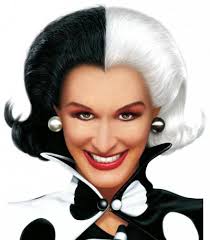 A pampered and glamorous london heiress. Neveroyatnaya Kruella De Vil