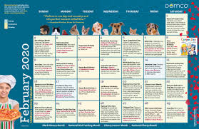 Monthly calendar for the month february in year 2020. Children S Programming Activity Calendar February 2020