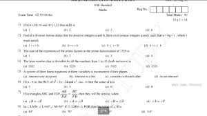10th Std Maths Quarterly Exam Model Question Paper 2019 English Medium Youtube