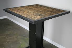 I Beam Bistro Restaurant Table 1 Industrial Style Dining Table Bistro Dining Table Restaurant Furniture