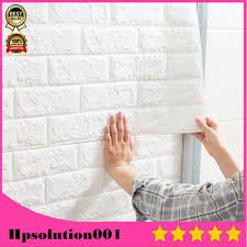 Kamu bisa lho menghias kamarmu dengan beragam jenis hiasan dinding unik yang bisa kamu beli atau buat sendiri di rumah dengan memanfaatkan barang bekas. Wallpaper Foam Dinding Bata Putih 3d White Brick Panel Wall Sticker Dekorasi Hiasan Dinding Interior Hiasan Kamar Gotomalls