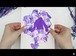 Drawing With All Purple Art Supplies Drawing Wiff Waffles Art Drawing Wiff Waffles Drawing Wiff Waffles Art Style