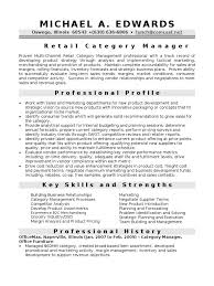 category manager in chicago il resume