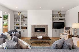 25.98'' h x 40.55'' w x 0.25'' d; Fireplace Transitional Remodel Thousand Oaks Ca Transitional Living Room Los Angeles By Pure Builders Inc Houzz