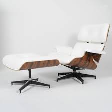 Best eames chair with arms. Eames Lounge Chair Ottoman White Leather Palisander Eames Chair Replicas
