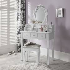 Capri Dressing Table Stool Mirror Set White Painted Laura James Yatak Odasi Ic Mekan Yatak Odasi Sifonyer