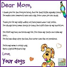 Dear Mom Love Your Dogs Dog Mothers Day Mothers Day Poems Dear Mom