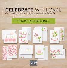 Elevate your greeting cards with paper lattice. How To Make Celebrate With Cake Cards By Stampin Up Video Creativelee Yours