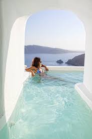 Canaves Oia Suites Santorini Greece Perched On Santorini Hotels Cave Pool Oia Hotels