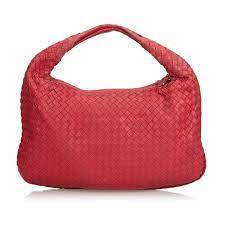 Bottega Veneta Red Intrecciato Hobo Bag Leather Ref 125773 Joli Closet