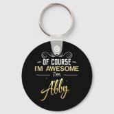 Llavero Cadena de clave de nombre Abbi