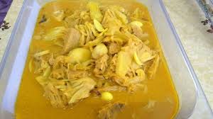 Unripe jackfruit rendang, speciality of payakumbuh. Resepi Gulai Nangka Muda Chef Home