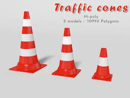 Traffic Cones Traffic Cones Cones Traffic Graphic Illustration