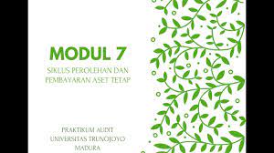 Presentasi modul 7 praktikum audit. Praktikum Audit Modul 7 Siklus Perolehan Dan Pembayaran Aset Tetap Youtube
