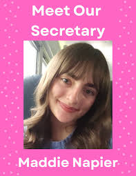 Now it's time to meet our secretary for this year introducing Maddie  Napier! Maddie will be a junior this year at Western Hills. A fun fact  about her is that her all-time