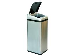 A manual button keeps the lid open for extended jobs and this trashcan works with any standard tall kitchen trash bags. Itouchless It13rx 13 Gallon Square Extra Wide Opening Touchless Trash Can Rx Newegg Com