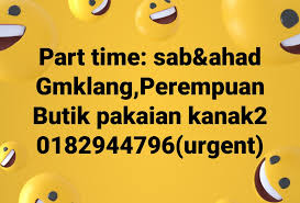 Lowongan kerja part time economic teacher grade 10. Lily On Twitter Cashier Sales Assistant Kl