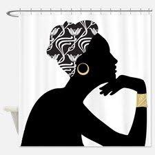 African American Black Art Shower Curtains African American Home Accessories Unique Home Kitchen Accessories Afrocentric Decor African Decor African Home Decor