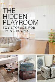 This post has been written to give you some ideas of how you can could they share a room for sleeping and then use the other for a playroom? Toy Storage For Living Rooms The Hidden Playroom Living Room Storage Living Room Toy Storage Home Decor