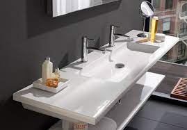 Mezzo 40 integrated sink/countertop, white by fresca. Flat Bathroom Sinks Laufen Living Square