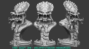It gave birth to a crossover alien vs predator that features two dangerous races that fight each other. Artstation Wolf Predator Bust Cindy Gazafy