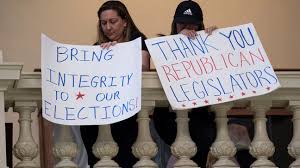 Georgia republicans say changes were needed to maintain voter confidence in the election system. Fpamlu T7gawum