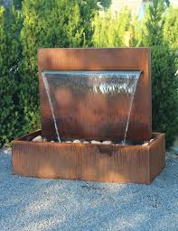 Wasserspiel Cortenstahl Wasserfall 90 Im Edelrost Design Inkl Pumpe Sandro Tabacchi Modernes Wasser Feature Wasserwand Garten Brunnen Garten