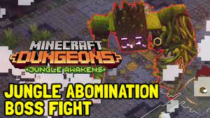 Only you can fight back against the snarling overgrowth to free this distant jungle from amysterious power. Minecraft Dungeons Jungle Awakens Dlc Jungle Abomination Boss Fight Apocalypse Vii Youtube