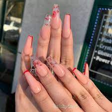 Comment Your Favorite 1 4 Pink Acrylic Nails Rhinestone Nails Swag Nails