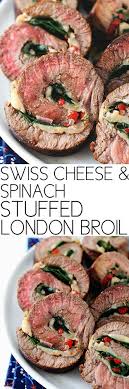Swiss Cheese And Spinach Stuffed London Broil Recipe London Broil Recipes London Broil Grilled Steak Recipes