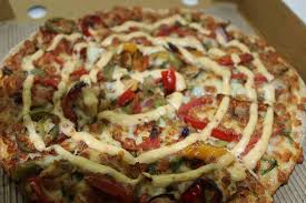 Peri Peri Veg Pizza Spinach White Mushroom Healthy Capsicum Onion Tomato Jalapenos Roasted Capsicum Mozzarella Roasted Capsicum Gourmet Pizza Veg Pizza