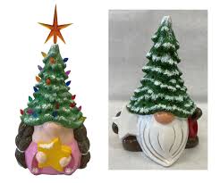 The small kit is for use with the smallest ceramic christmas trees. Ceramic Light Up Tannenbaum Gnome Pick Up Kit Or Paint Sip Class